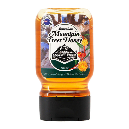 Snowy Farm Australian Mountain Trees Honey Upside Down (400g)