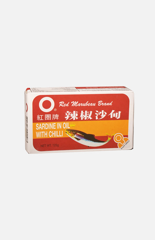 Red Marubean Brand Sardine in Oil with Chilli (125g)