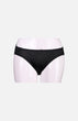 Ladies Low Waist Silk Panties-Black