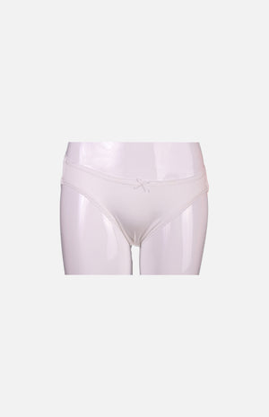 Ladies Low Waist Silk Panties- White