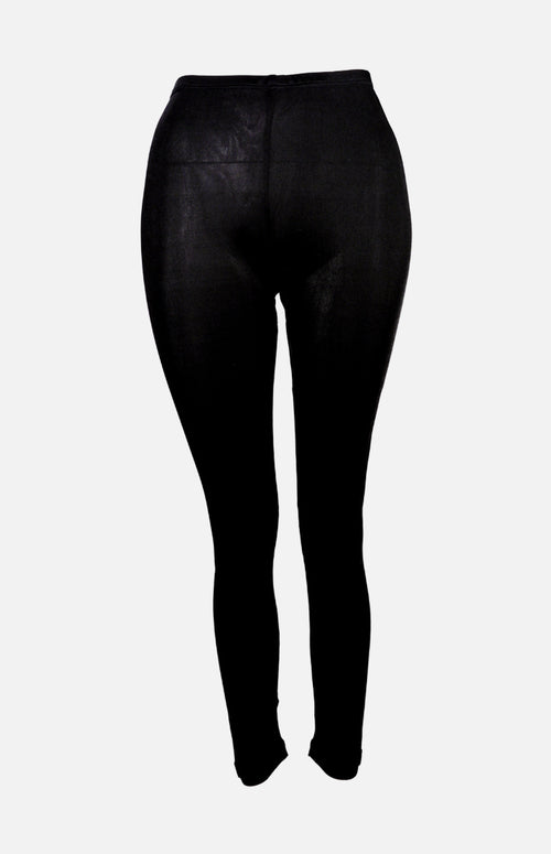 Willy Thick Fabric Silk Ladies Drawers- Black