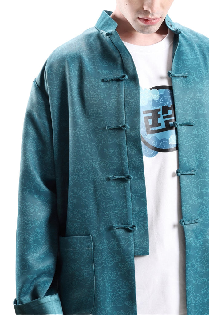 Aqua Unisex Kungfu Jacket | Yue Hwa Online Shop