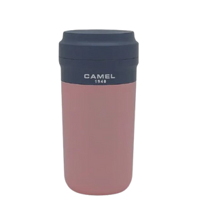 Camel Cuppa28 Glass Vacuum Mug in Plastic Case 280ml(Pink)