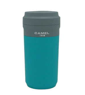 Camel Cuppa28 Glass Vacuum Mug in Plastic Case 280ml(Teal)