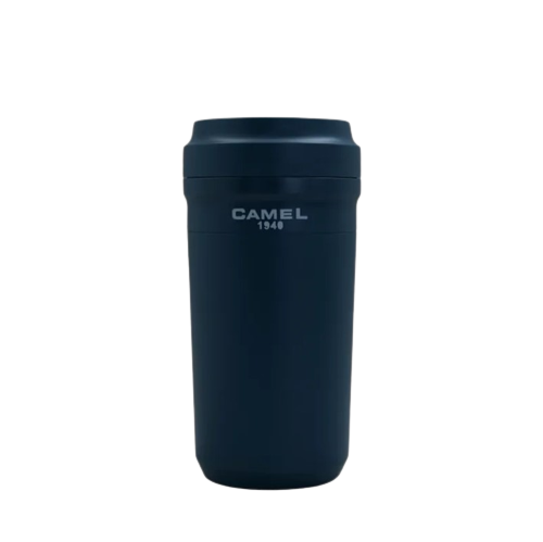 Camel Cuppa28 Glass Vacuum Mug in Plastic Case 280ml(Deep Sea Blue)