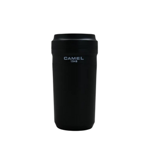 Camel Cuppa28 Glass Vacuum Mug in Plastic Case 280ml(Black)