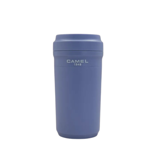 Camel Cuppa28 Glass Vacuum Mug in Plastic Case 280ml(Light Purple)