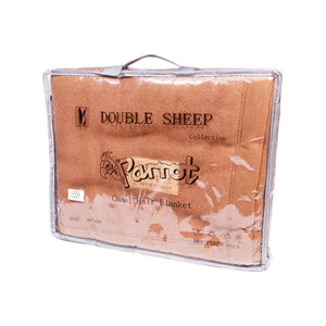 Double Sheep Camel Hair Blend Single Blanket