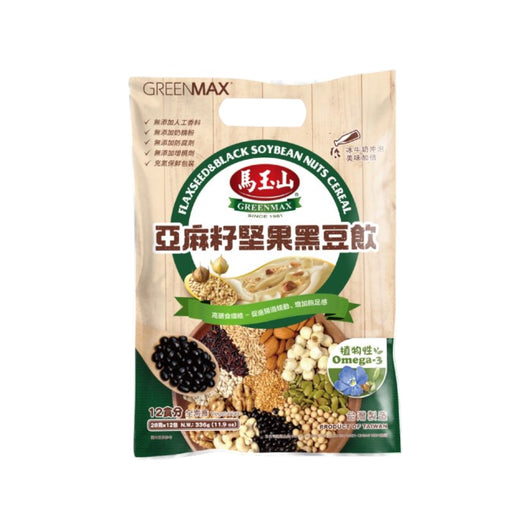 GREENMAX Flaxseed & Black Soybean Nuts Cereal (28gx12pcs) (bag)