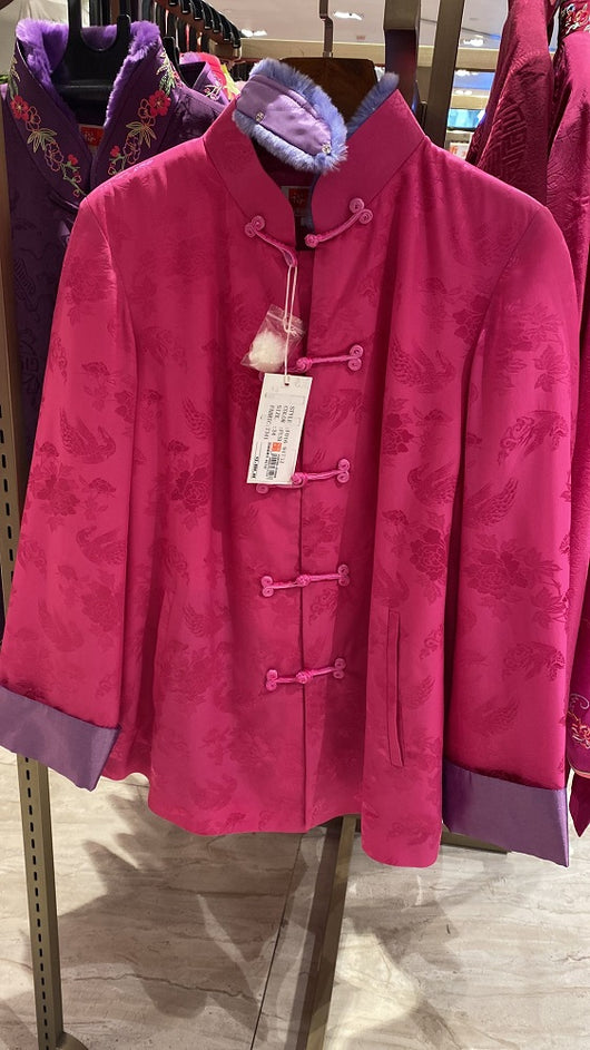 真絲絲棉衣-91732(紫紅, 34碼)