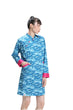 Blue Long Sleeve Loose Cheongsam