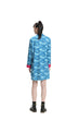 Blue Long Sleeve Loose Cheongsam