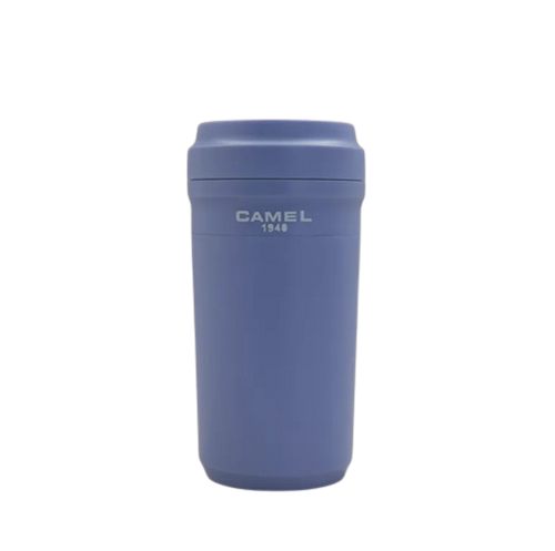 Camel Cuppa28 Glass Vacuum Mug in Plastic Case 280ml(Light Purple)