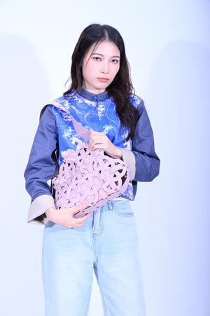 YUE HWA X BLIND by JW Chinese Knot Laserut Handbag Pink