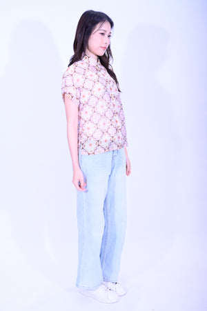 Line & Curve Ladies Ramie Short Sleeves TopS05R26-10