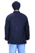 Mandarin Square Men's Silk Padded Jacket BLACK