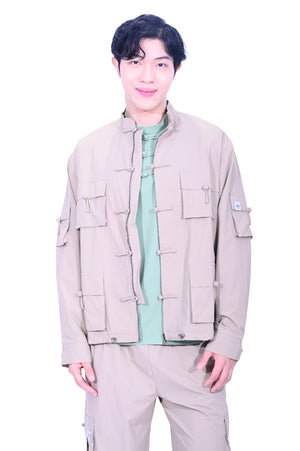CYPHERHOOD Chinese Military Jacket Light Khaki