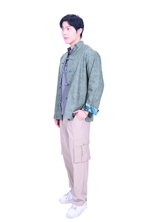 CYPHERHOOD Chinese Kung Fu Jacket(Retro Green)