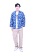 Line & Curve Men's Denim V Neck Jacket