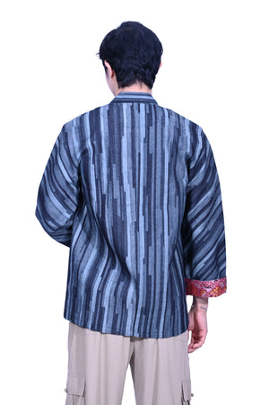 Line & Curve Unisex Denim Tang Jacket Black