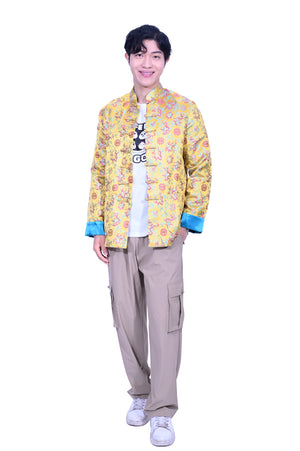 Yue Hwa Men's Tang Jacket Yellow