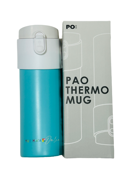 Pao Thermo Mug 2.0 (Aqua Blue with White Lid)