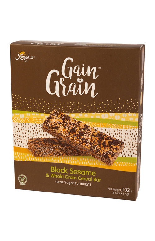 Black Seasame & Whole Grain Cereal Bar (Less Sugar Formula)