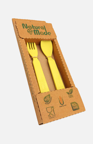 Natural Made - Baby Spoon & Fork Set