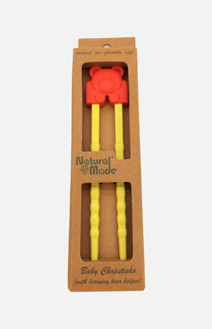 Natural Made - Baby Chopsticks (with Learning Bear Helper)
