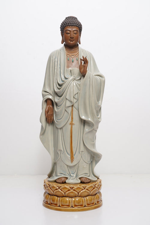 Ceramic Buddha(Without Wooden Stand)