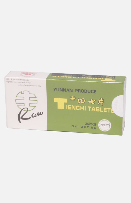 Camellia Brand Raw Tien Chi Tablets (36 Tablets)