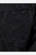 Silk Padded Jacket (Fishes Pattern)-Black