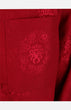 Silk Padded Jacket (Eight Treasures Pattern)-Red