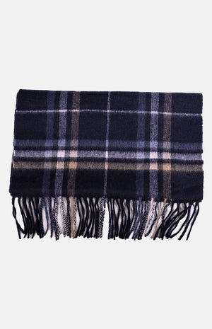 Cashmere Shawl(Navy Checkers)