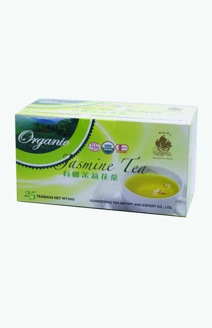 Golden Sail Brand Organic Jasmine Tea Bags (25 tea bags)