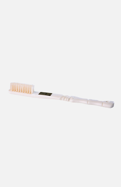 Horn Tongue Scraper and Tooth Brush (Medium) Set