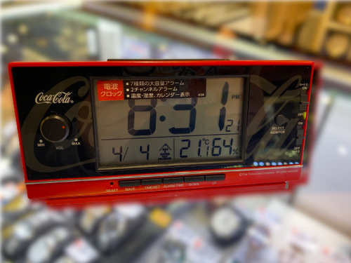 SEIKO Coca Cola Alarm Clock (Atomic Digital Loud) AC602R
