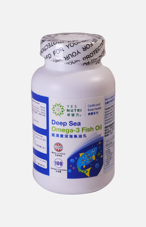 YesNutri Deep Sea Omega-3 Fish Oil (100 Softgel Capsules)