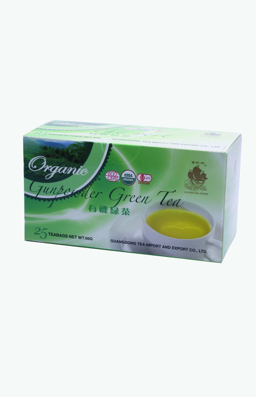 Golden Sail Brand Organic Green Tea Bags (25 tea bags)